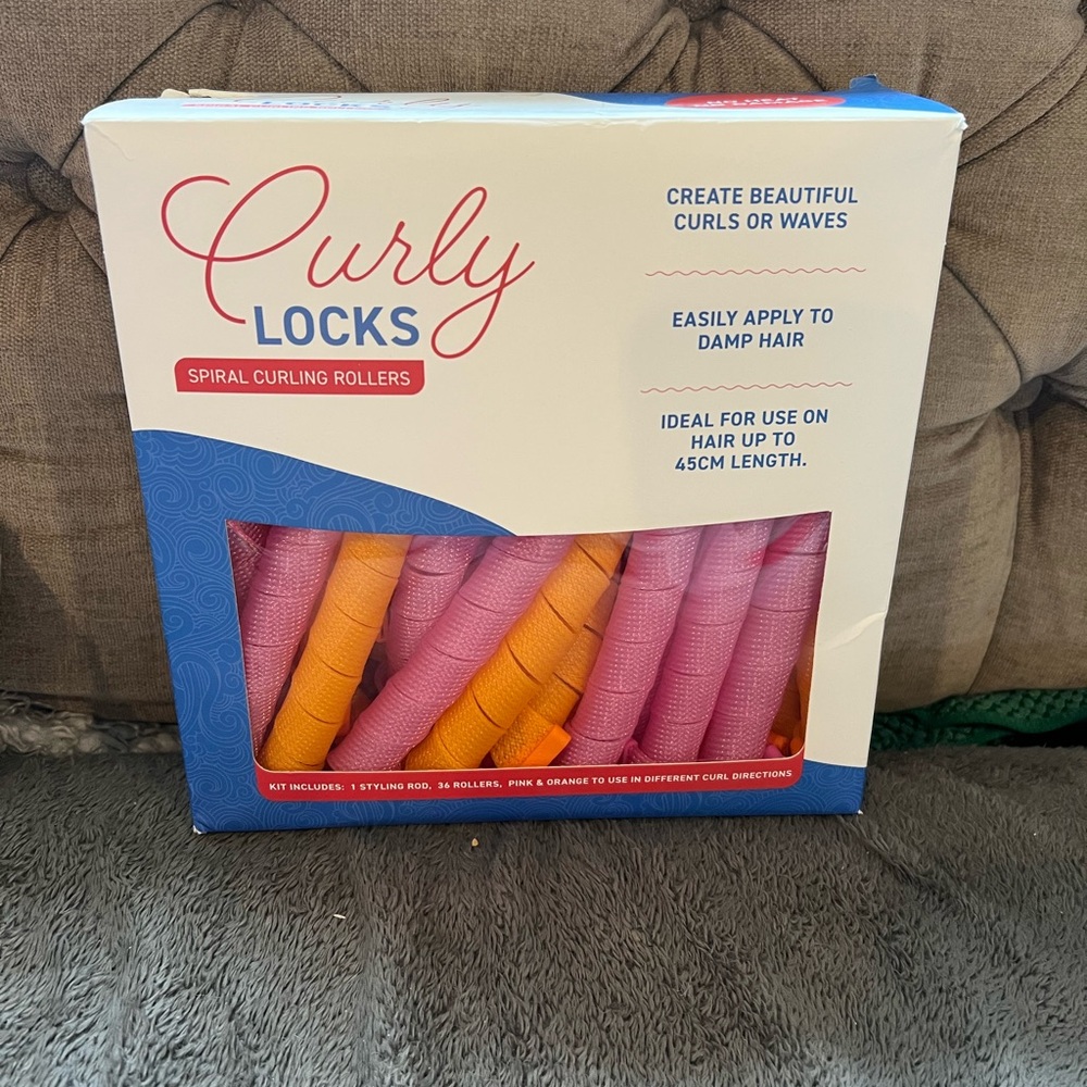Vibrant Pink and Orange Hair Styling Rollers